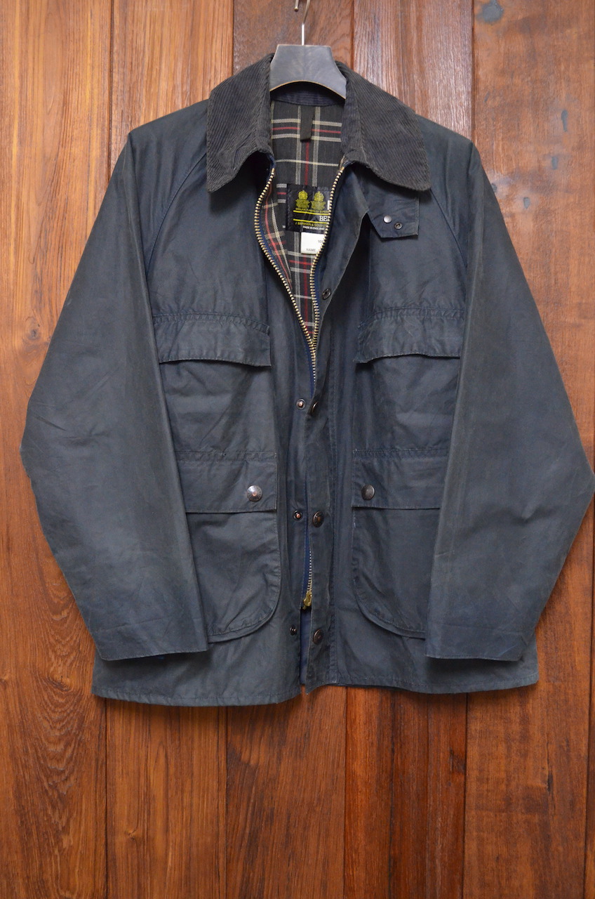 19880円入荷処理 長期納期 80s Barbour bedale c40 ネイビー 美品