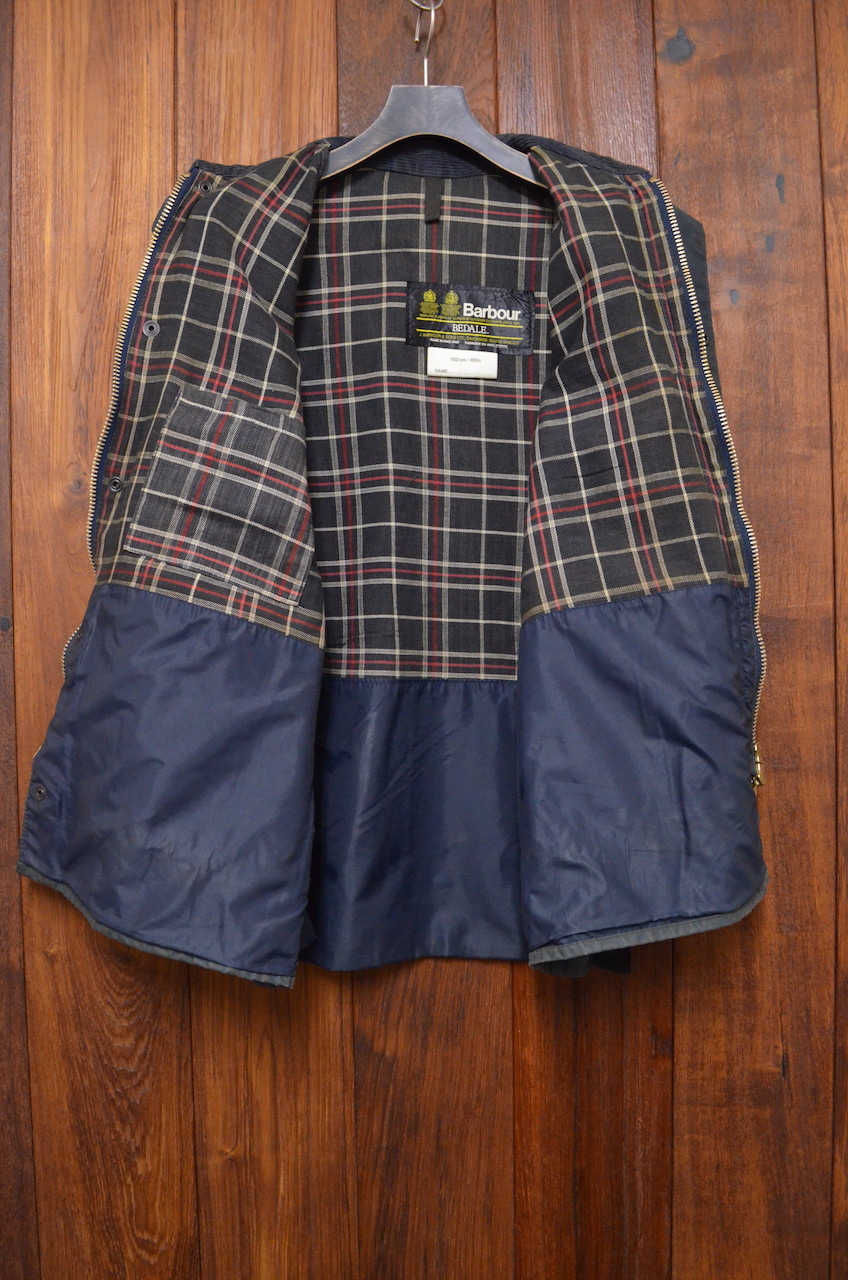 urquoise】Barbour Bedale 2crest c40 navy @1983 e1175c | British 